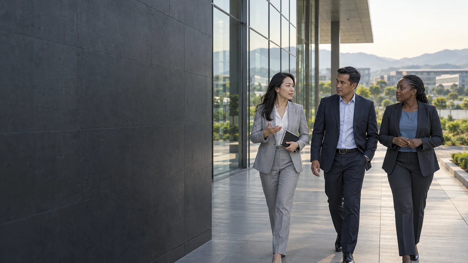 Người phụ trách hoạt động ở các thị trường khác nhau trao đổi về xây dựng đội ngũ, minh họa do AI tạo