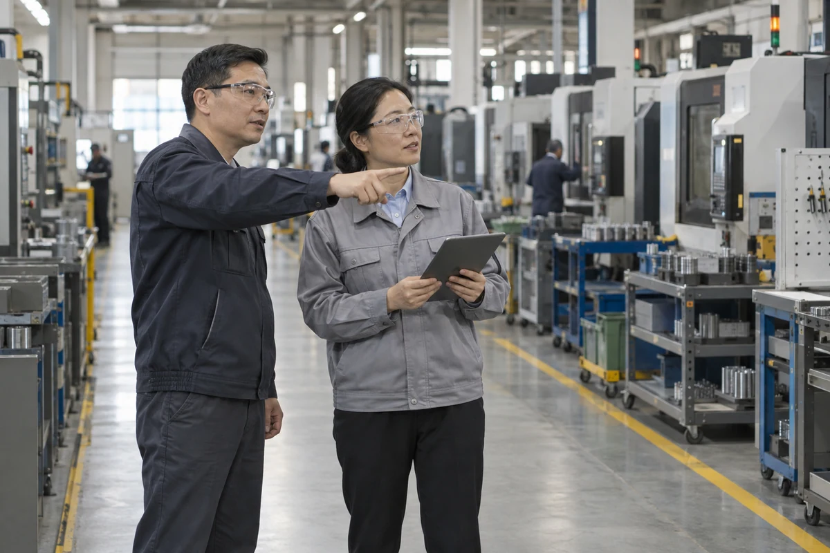 Minh họa hiện trường sản xuất tiên tiến