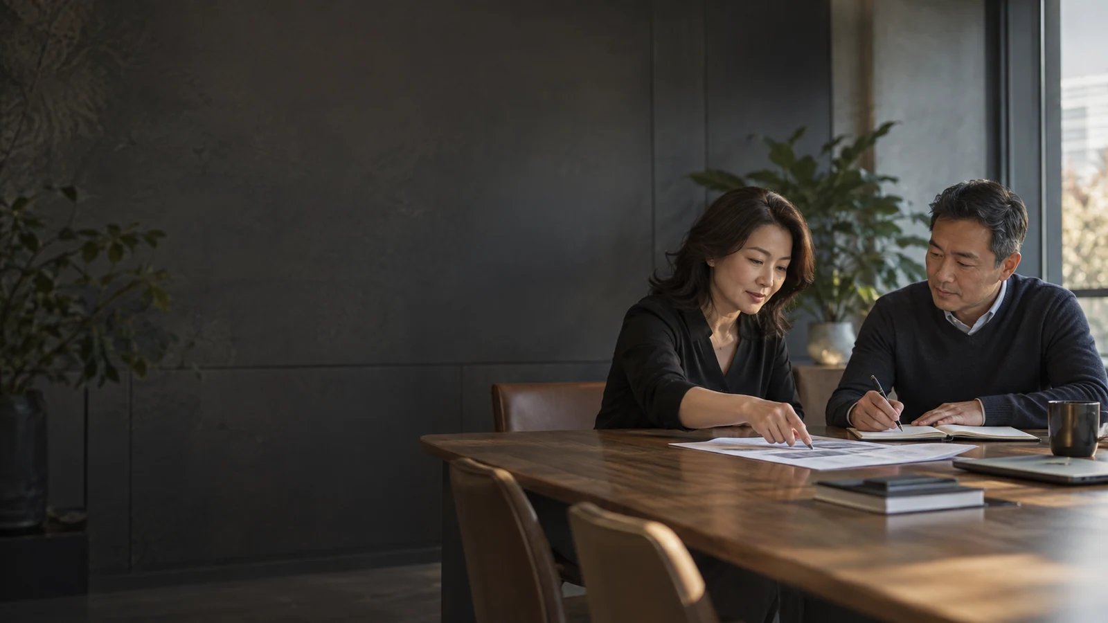 HR Trao đổi về một quy trình quản lý với người phụ trách hoạt động, minh họa do AI tạo
